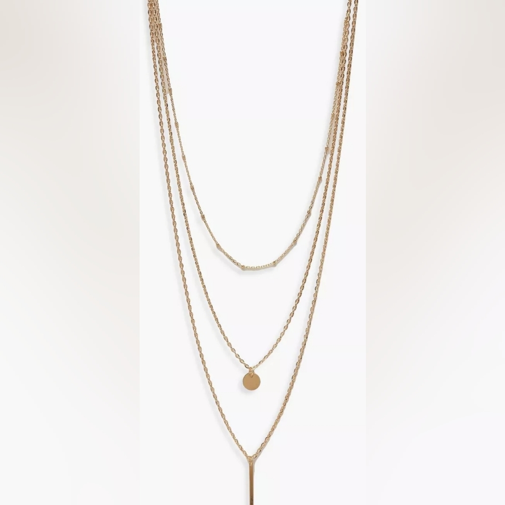 Fashion 3 layer necklace